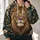 Regal Lion Portrait and Vintage Botanicals for Confident Everyday Casual Wear All-over Print Hoodie (Lightweight) - 2