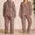 Blush Rose Leopard Spots for Cozy Lounge Evenings and Chic Weekend Relaxation at Home Satin Pajamas Set - 2