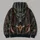 Jackal Mask Armor Motif for Urban Nights and Mythic Streetwear Enthusiasts All-over Print Hoodie (Lightweight) - 5