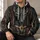 Jackal Mask Armor Motif for Urban Nights and Mythic Streetwear Enthusiasts All-over Print Hoodie (Lightweight) - 6