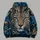 Blue-Eyed Leopard Face And Botanical Scrollwork For Bold Nature-Loving Style All-over Print Hoodie (Lightweight) - 5