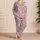 Dusty Rose Moon And Star Motif For Cozy Autumn Winter Nights And Relaxing Evenings Satin Pajamas Set - 4