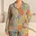 Colorful Floral Patchwork Motifs for Cozy Home Lounging and Relaxed Evenings at Home Satin Pajamas Set - 1