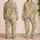Colorful Floral Patchwork Motifs for Cozy Home Lounging and Relaxed Evenings at Home Satin Pajamas Set - 2