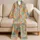 Colorful Floral Patchwork Motifs for Cozy Home Lounging and Relaxed Evenings at Home Satin Pajamas Set - 5