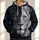 Split Black And White Lion Eyes For Bold Everyday Adventure All-over Print Hoodie (Lightweight) - 1