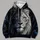 Split Black And White Lion Eyes For Bold Everyday Adventure All-over Print Hoodie (Lightweight) - 4