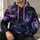 Purple Rose Floral Elegance for Autumn Walks, Casual Weekends and Evening Outings All-over Print Hoodie (Lightweight) - 6