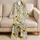 Sunflowers, Honeybees and Lavender for Cozy Lounging at Home, Women's Botanical Style Satin Pajamas Set - 5
