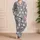 Cozy Gray Cat Companions for Relaxing Winter Evenings at Home, a Gift for Cat Lovers Satin Pajamas Set - 4