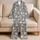 Cozy Gray Cat Companions for Relaxing Winter Evenings at Home, a Gift for Cat Lovers Satin Pajamas Set - 5