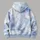 Hazy Blue And White Cloud Wash For Everyday Streetwear And Creative City Style All-over Print Hoodie (Lightweight) - 5