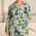 Playful Green Cat Faces for Cozy Evenings and Whimsical Relaxed Lounging at Home Satin Pajamas Set - 1