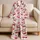 Cherry Bow Pairs For Romantic Spring Gifting And Sweet Summer Style Satin Pajamas Set - 5