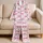 Pink Bow and Heart Motifs for Romantic Valentine Gifting and Sweet Springtime Style Satin Pajamas Set - 5