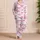 Pink Bow and Heart Motifs for Romantic Valentine Gifting and Sweet Springtime Style Satin Pajamas Set - 4