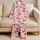 Cherry Red Ribbon Bows for Romantic Spring Gifting and Sweet Summer Lounging Satin Pajamas Set - 5
