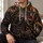 Fiery Armored Warrior Battle Scene for Bold Everyday Adventure Wear All-over Print Hoodie (Lightweight) - 6