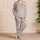 Watercolor Bunny and Easter Egg Motifs for Cozy Spring Mornings and Easter Gifting Satin Pajamas Set - 4