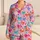 Colorful Love Hearts for Cozy Valentine Mornings and Sweet Everyday Lounging at Home Satin Pajamas Set - 1