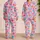 Colorful Love Hearts for Cozy Valentine Mornings and Sweet Everyday Lounging at Home Satin Pajamas Set - 2