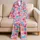 Colorful Love Hearts for Cozy Valentine Mornings and Sweet Everyday Lounging at Home Satin Pajamas Set - 5