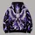 Purple White Phoenix With Spread Wings for Bold Everyday Wear and Fantasy Art Fans All-over Print Hoodie (Lightweight) - 5