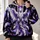 Purple White Phoenix With Spread Wings for Bold Everyday Wear and Fantasy Art Fans All-over Print Hoodie (Lightweight) - 2