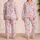 Pastel Ribbon Bows in Pink, Blue and Lilac for Cozy Lounging and Gift Giving for Her Satin Pajamas Set - 2