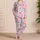 Pastel Ribbon Bows in Pink, Blue and Lilac for Cozy Lounging and Gift Giving for Her Satin Pajamas Set - 4
