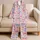Pastel Ribbon Bows in Pink, Blue and Lilac for Cozy Lounging and Gift Giving for Her Satin Pajamas Set - 5