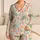 Pastel Sea Turtles, Starfish and Seahorses for Romantic Coastal Escapes Satin Pajamas Set - 1