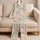 Pastel Sea Turtles, Starfish and Seahorses for Romantic Coastal Escapes Satin Pajamas Set - 5