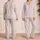Gentleman Duck and Pink Bow for Romantic Valentine Gifting, Sweet Springtime Style Satin Pajamas Set - 2