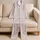 Gentleman Duck and Pink Bow for Romantic Valentine Gifting, Sweet Springtime Style Satin Pajamas Set - 5