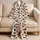Playful Dachshund Dogs in Colorful Scarves for Cozy Spring Getaways and Gift Giving Satin Pajamas Set - 5
