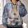 Marian Devotional Portrait For Prayer, Church And Faithful Everyday Wear All-over Print Hoodie (Lightweight) - 2