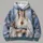 Marian Devotional Portrait For Prayer, Church And Faithful Everyday Wear All-over Print Hoodie (Lightweight) - 4
