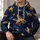 Golden Bees Among Midnight Stars for Everyday Nature Lovers and Cosmic Daydreamers All-over Print Hoodie (Lightweight) - 6