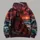 Crimson Grim Reaper at Sea Sunset for Dark Fantasy Fans and Halloween Nights All-over Print Hoodie (Lightweight) - 5