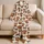 Highland Cow And Leopard Bows For Cozy Spring Getaways And Romantic Gift Giving Satin Pajamas Set - 5