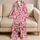 Rose Red Cowboy Hats And Boots For Cozy Western Nights And Ranch-Inspired Style At Home Satin Pajamas Set - 5