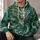 Emerald Dragon Portrait for Fantasy Conventions, Gaming Nights and Everyday Adventure All-over Print Hoodie (Lightweight) - 6