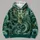 Emerald Dragon Portrait for Fantasy Conventions, Gaming Nights and Everyday Adventure All-over Print Hoodie (Lightweight) - 4