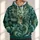 Emerald Dragon Portrait for Fantasy Conventions, Gaming Nights and Everyday Adventure All-over Print Hoodie (Lightweight) - 1