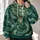 Emerald Dragon Portrait for Fantasy Conventions, Gaming Nights and Everyday Adventure All-over Print Hoodie (Lightweight) - 2