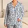 Blue Seahorses and Seashells for Coastal Lounging and Relaxed Summer Weekend Getaways Satin Pajamas Set - 1
