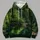 Emerald Forest Pond Scenery For Hiking And Nature Lovers Seeking Quiet Escapes All-over Print Hoodie (Lightweight) - 4