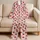 Strawberry And Blush Stripe Style For Cozy Spring Mornings And Sweet Valentine Gifting Satin Pajamas Set - 5