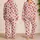 Strawberry And Blush Stripe Style For Cozy Spring Mornings And Sweet Valentine Gifting Satin Pajamas Set - 2